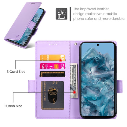 Google Pixel 8 Pro Magnetic Leather Wallet Case with Card Slots, Stand Function & Full Protection