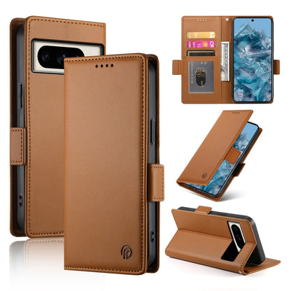 Google Pixel 8 Pro Magnetic Leather Wallet Case with Card Slots, Stand Function & Full Protection