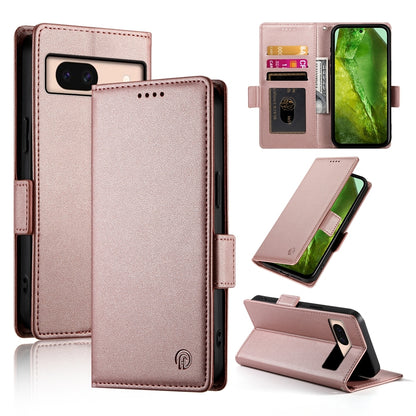 Google Pixel 8a Magnetic Leather Wallet Case with Card Slots, Stand Function & Full Protection