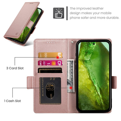 Google Pixel 8a Magnetic Leather Wallet Case with Card Slots, Stand Function & Full Protection