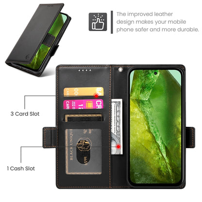 Google Pixel 8a Magnetic Leather Wallet Case with Card Slots, Stand Function & Full Protection