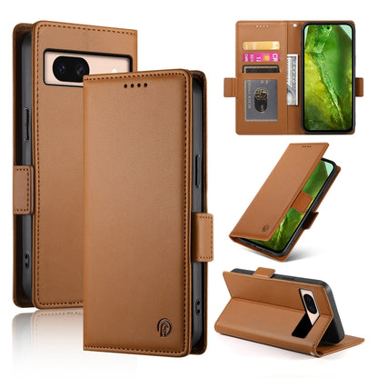 Google Pixel 8a Magnetic Leather Wallet Case with Card Slots, Stand Function & Full Protection