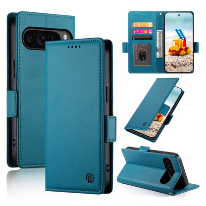 Google Pixel 9 Pro Magnetic Leather Wallet Case with Card Slots, Stand Function & Full Protection