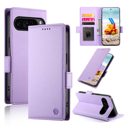 Google Pixel 9 Pro Magnetic Leather Wallet Case with Card Slots, Stand Function & Full Protection