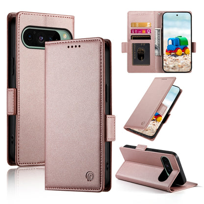 Google Pixel 9 Magnetic Leather Wallet Case with Card Slots, Stand Function & Full Protection