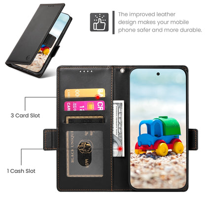 Google Pixel 9 Magnetic Leather Wallet Case with Card Slots, Stand Function & Full Protection
