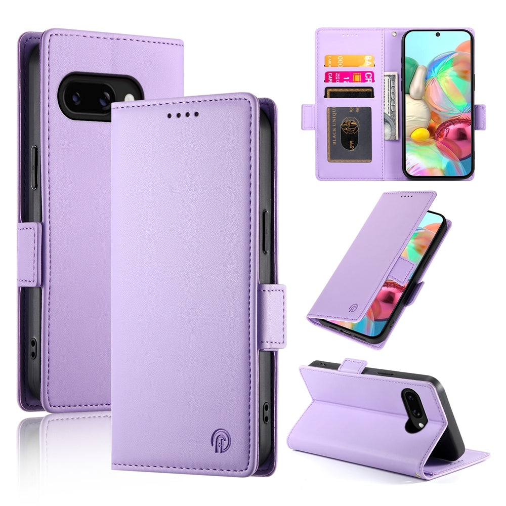Google Pixel 9a Magnetic Leather Wallet Case with Card Slots, Stand Function & Full Protection