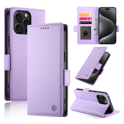 iPhone 15 Pro Max Magnetic Leather Wallet Case with Card Slots, Stand Function & Full Protection