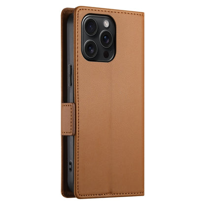 iPhone 15 Pro Max Magnetic Leather Wallet Case with Card Slots, Stand Function & Full Protection