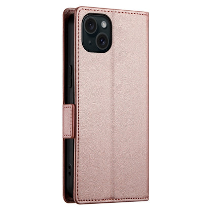 iPhone 15 Plus Magnetic Leather Wallet Case with Card Slots, Stand Function & Full Protection