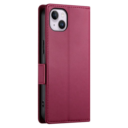 iPhone 14 Plus Magnetic Leather Wallet Case with Card Slots, Stand Function & Full Protection