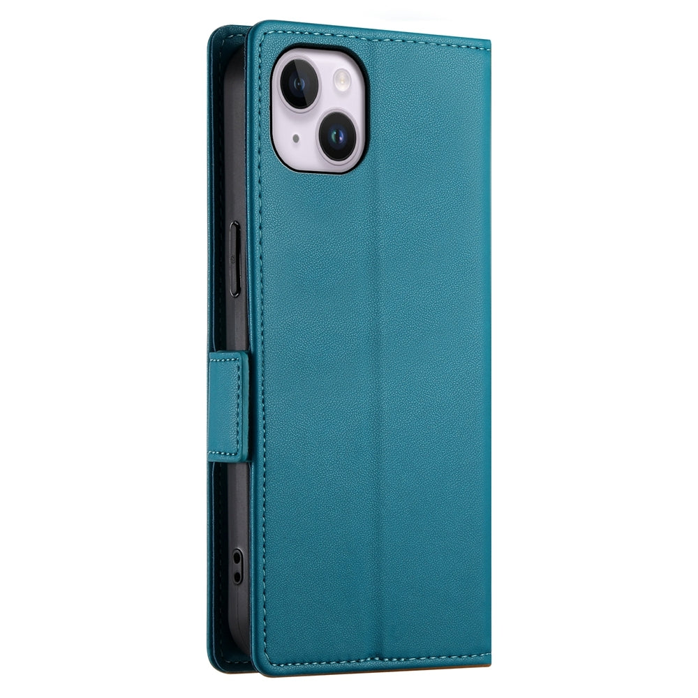 iPhone 14 Plus Magnetic Leather Wallet Case with Card Slots, Stand Function & Full Protection
