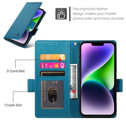 iPhone 14 Plus Magnetic Leather Wallet Case with Card Slots, Stand Function & Full Protection