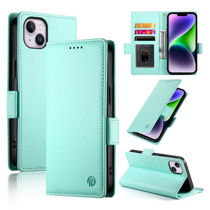 iPhone 14 Plus Magnetic Leather Wallet Case with Card Slots, Stand Function & Full Protection