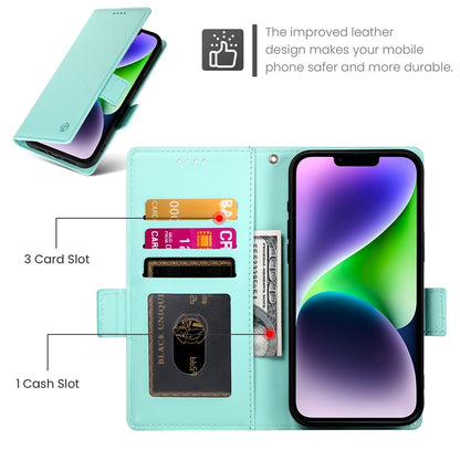 iPhone 14 Plus Magnetic Leather Wallet Case with Card Slots, Stand Function & Full Protection