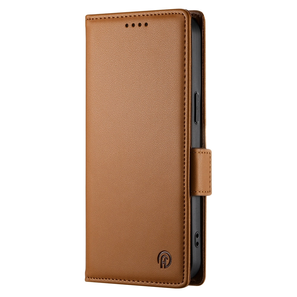 iPhone 14 Plus Magnetic Leather Wallet Case with Card Slots, Stand Function & Full Protection