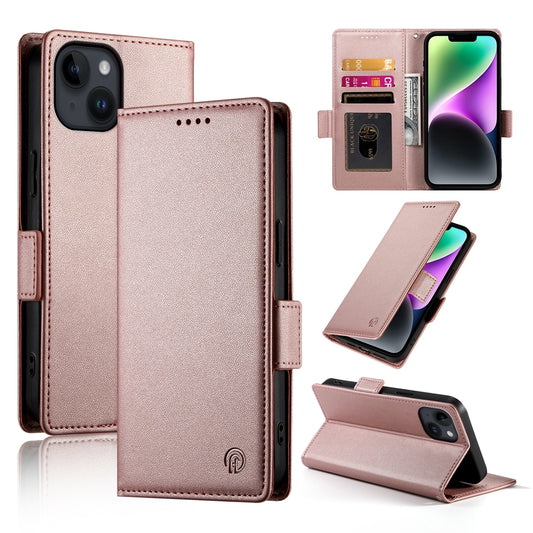 iPhone 14 Magnetic Leather Wallet Case with Card Slots, Stand Function & Full Protection