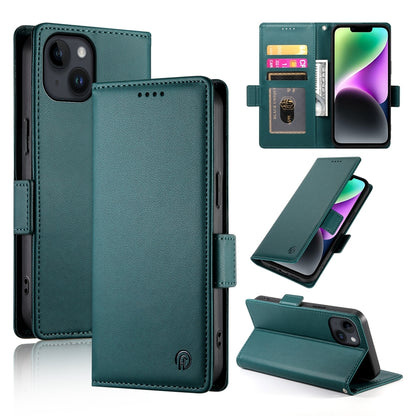 iPhone 14 Magnetic Leather Wallet Case with Card Slots, Stand Function & Full Protection