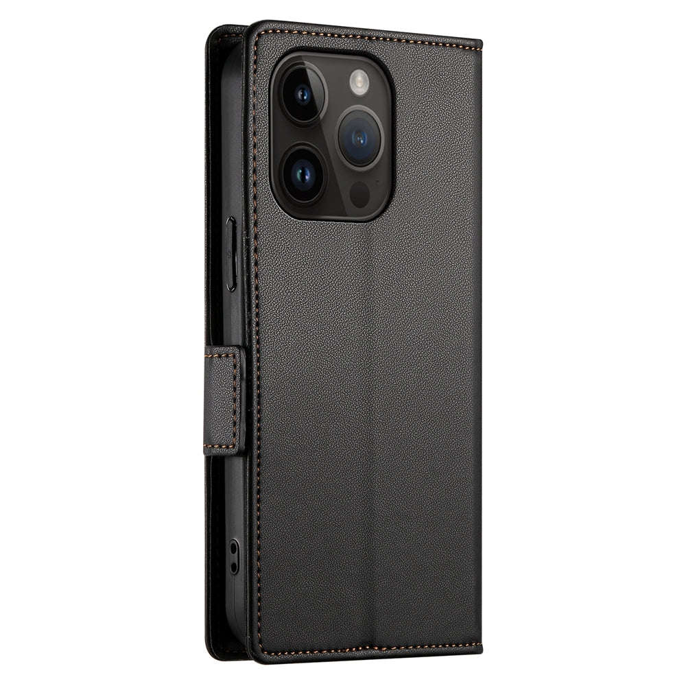 iPhone 14 Pro Magnetic Leather Wallet Case with Card Slots, Stand Function & Full Protection