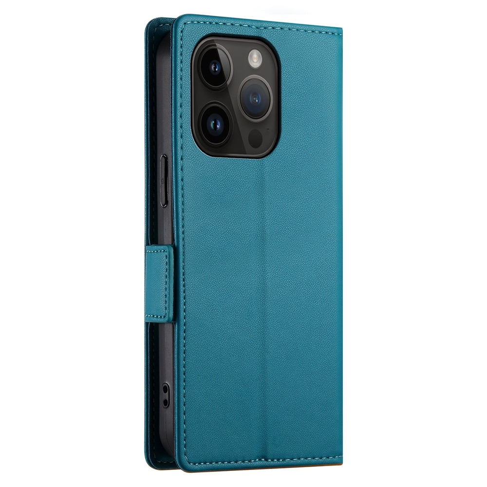 iPhone 14 Pro Magnetic Leather Wallet Case with Card Slots, Stand Function & Full Protection