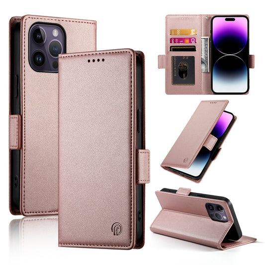 iPhone 14 Pro Max Magnetic Leather Wallet Case with Card Slots, Stand Function & Full Protection