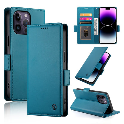 iPhone 14 Pro Max Magnetic Leather Wallet Case with Card Slots, Stand Function & Full Protection