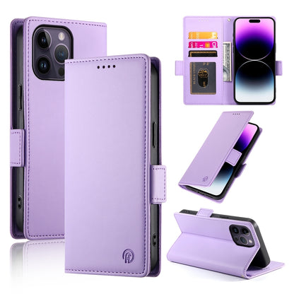 iPhone 14 Pro Max Magnetic Leather Wallet Case with Card Slots, Stand Function & Full Protection