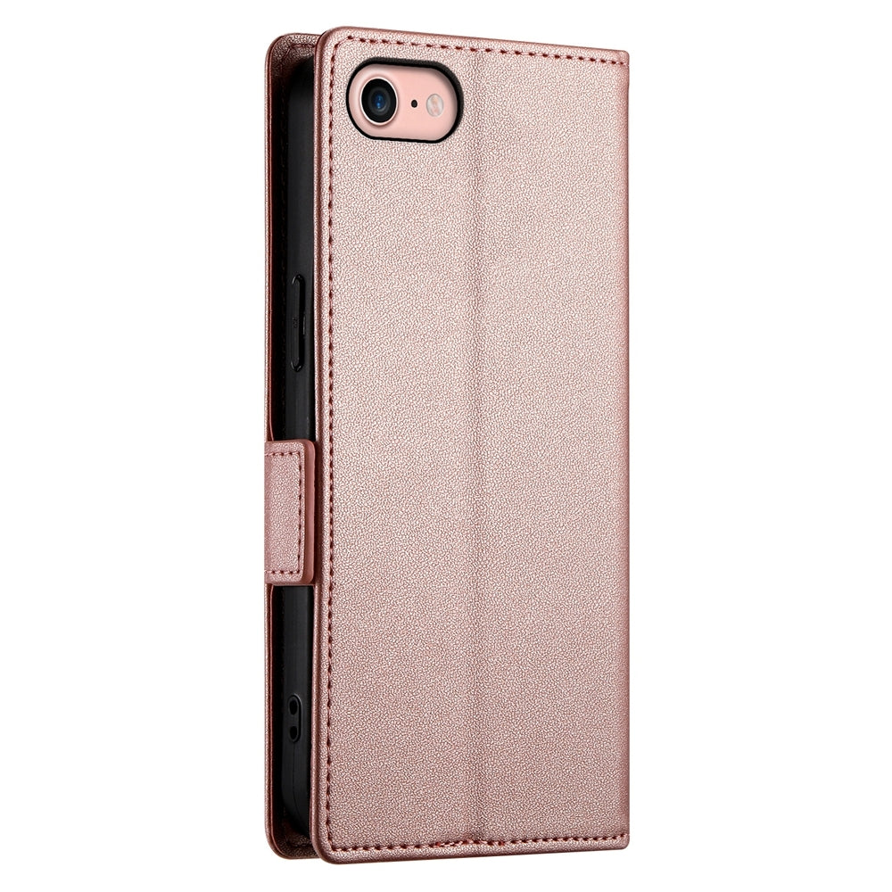 iPhone SE 2020 Magnetic Leather Wallet Case with Card Slots, Stand Function & Full Protection