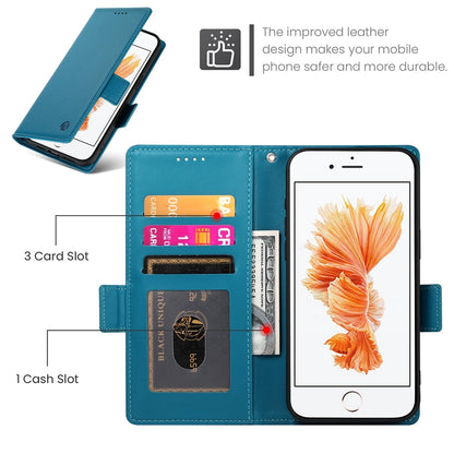 iPhone SE 2020 Magnetic Leather Wallet Case with Card Slots, Stand Function & Full Protection