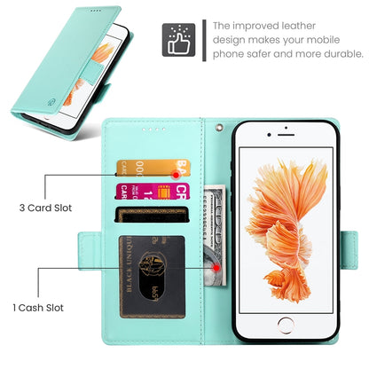 iPhone SE 2020 Magnetic Leather Wallet Case with Card Slots, Stand Function & Full Protection
