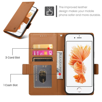 iPhone SE 2022 Magnetic Leather Wallet Case with Card Slots, Stand Function & Full Protection