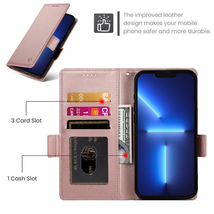 iPhone 13 Pro Max Magnetic Leather Wallet Case with Card Slots, Stand Function & Full Protection