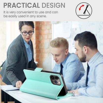 iPhone 13 Pro Max Magnetic Leather Wallet Case with Card Slots, Stand Function & Full Protection