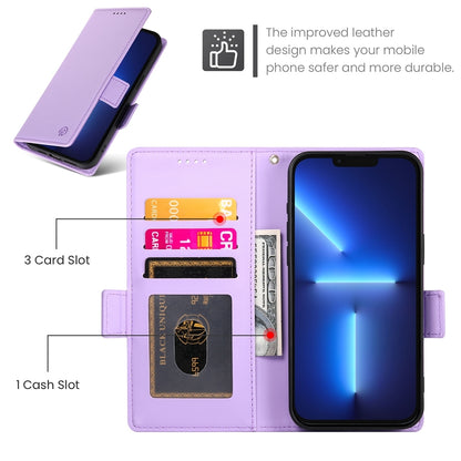 iPhone 13 Pro Max Magnetic Leather Wallet Case with Card Slots, Stand Function & Full Protection
