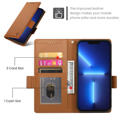iPhone 13 Pro Max Magnetic Leather Wallet Case with Card Slots, Stand Function & Full Protection