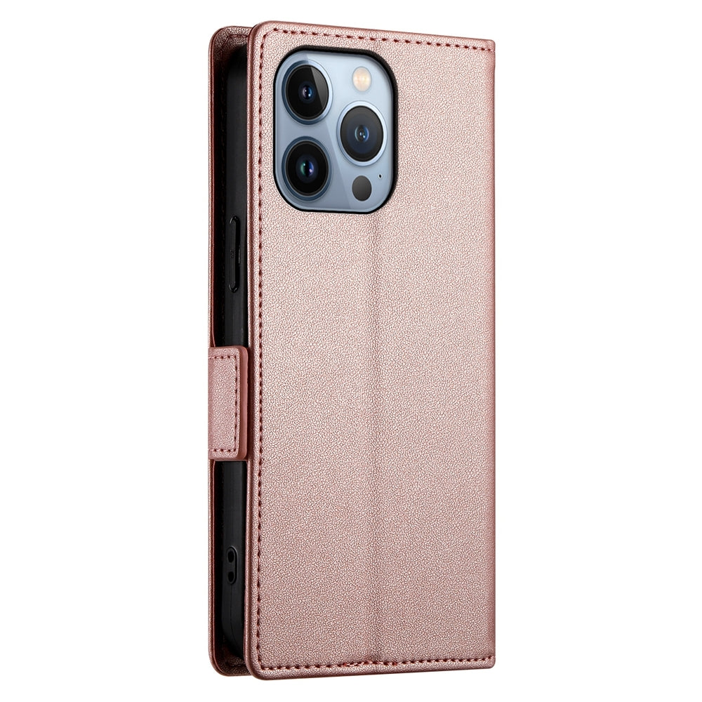 iPhone 13 Pro Magnetic Leather Wallet Case with Card Slots, Stand Function & Full Protection