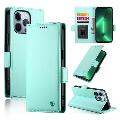 iPhone 13 Pro Magnetic Leather Wallet Case with Card Slots, Stand Function & Full Protection