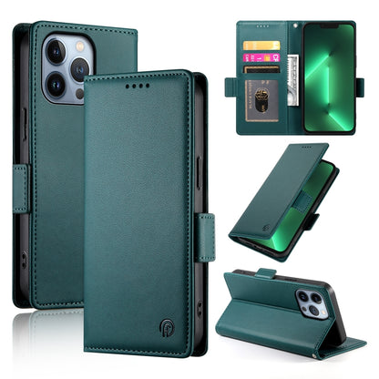 iPhone 13 Pro Magnetic Leather Wallet Case with Card Slots, Stand Function & Full Protection
