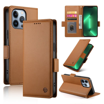 iPhone 13 Pro Magnetic Leather Wallet Case with Card Slots, Stand Function & Full Protection