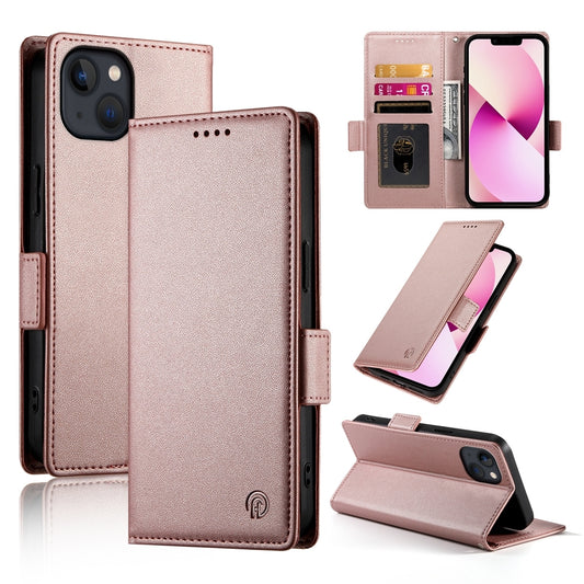 iPhone 13 Magnetic Leather Wallet Case with Card Slots, Stand Function & Full Protection