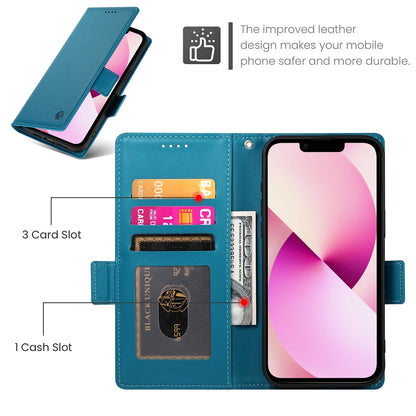 iPhone 13 Magnetic Leather Wallet Case with Card Slots, Stand Function & Full Protection