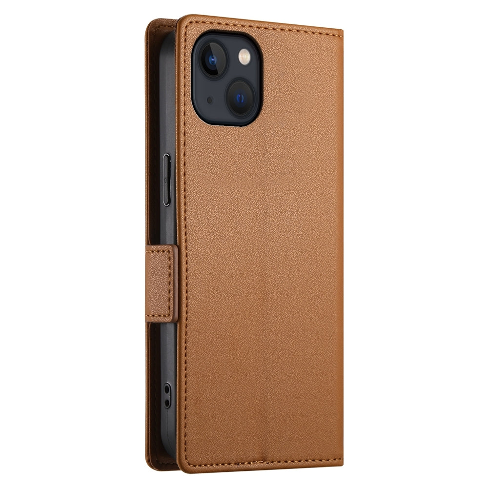 iPhone 13 Magnetic Leather Wallet Case with Card Slots, Stand Function & Full Protection