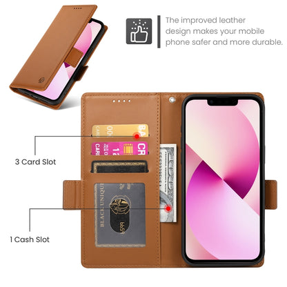 iPhone 13 Magnetic Leather Wallet Case with Card Slots, Stand Function & Full Protection