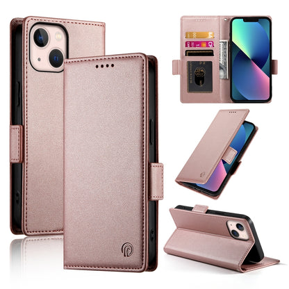 iPhone 13 mini Magnetic Leather Wallet Case with Card Slots, Stand Function & Full Protection