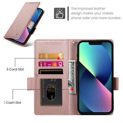 iPhone 13 mini Magnetic Leather Wallet Case with Card Slots, Stand Function & Full Protection