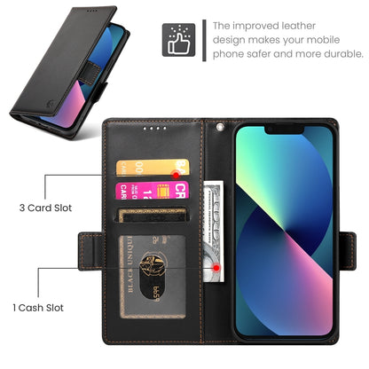 iPhone 13 mini Magnetic Leather Wallet Case with Card Slots, Stand Function & Full Protection