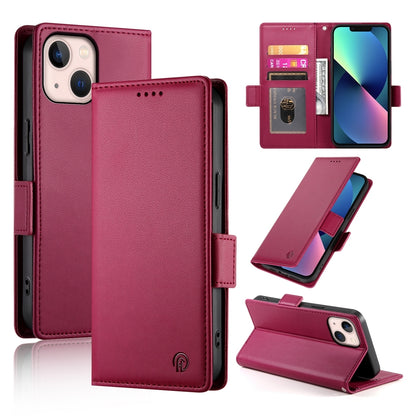 iPhone 13 mini Magnetic Leather Wallet Case with Card Slots, Stand Function & Full Protection