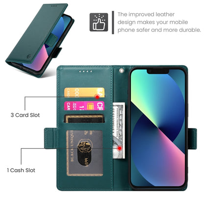 iPhone 13 mini Magnetic Leather Wallet Case with Card Slots, Stand Function & Full Protection