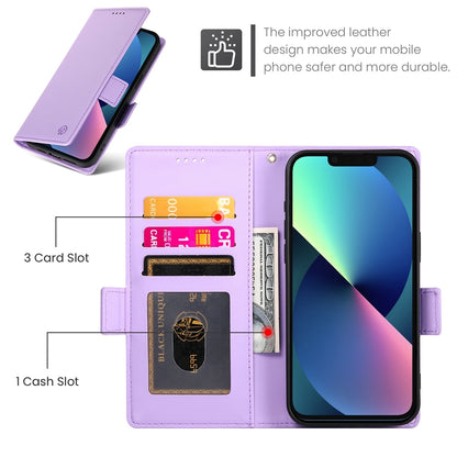 iPhone 13 mini Magnetic Leather Wallet Case with Card Slots, Stand Function & Full Protection