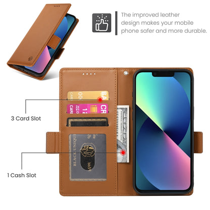iPhone 13 mini Magnetic Leather Wallet Case with Card Slots, Stand Function & Full Protection